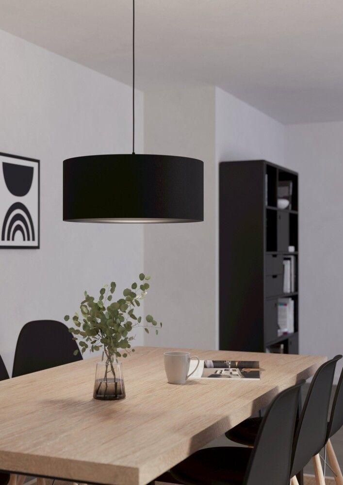 Loftljós Maserlo 40W E27 Eglo svart þv53 cm