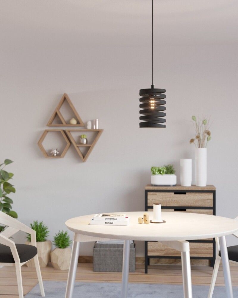 Loftljós Cremella 40W E27 Eglo svart þv18cm