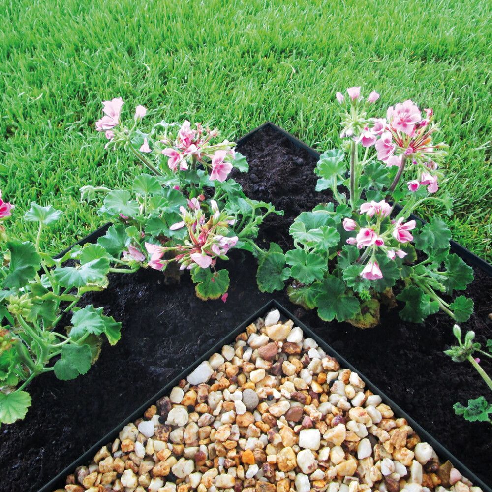 Beðkantur 20x115cm dökkgrár Bellissa