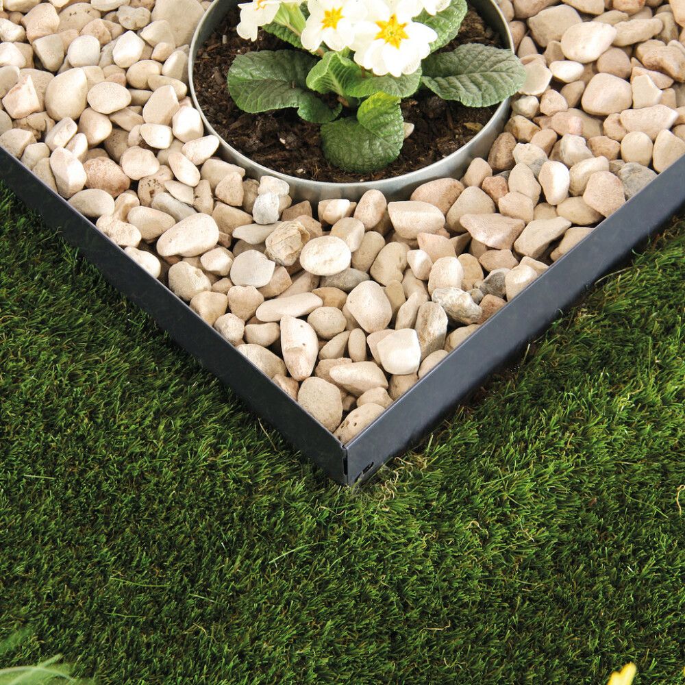 Beðkantur 20x115cm dökkgrár Bellissa