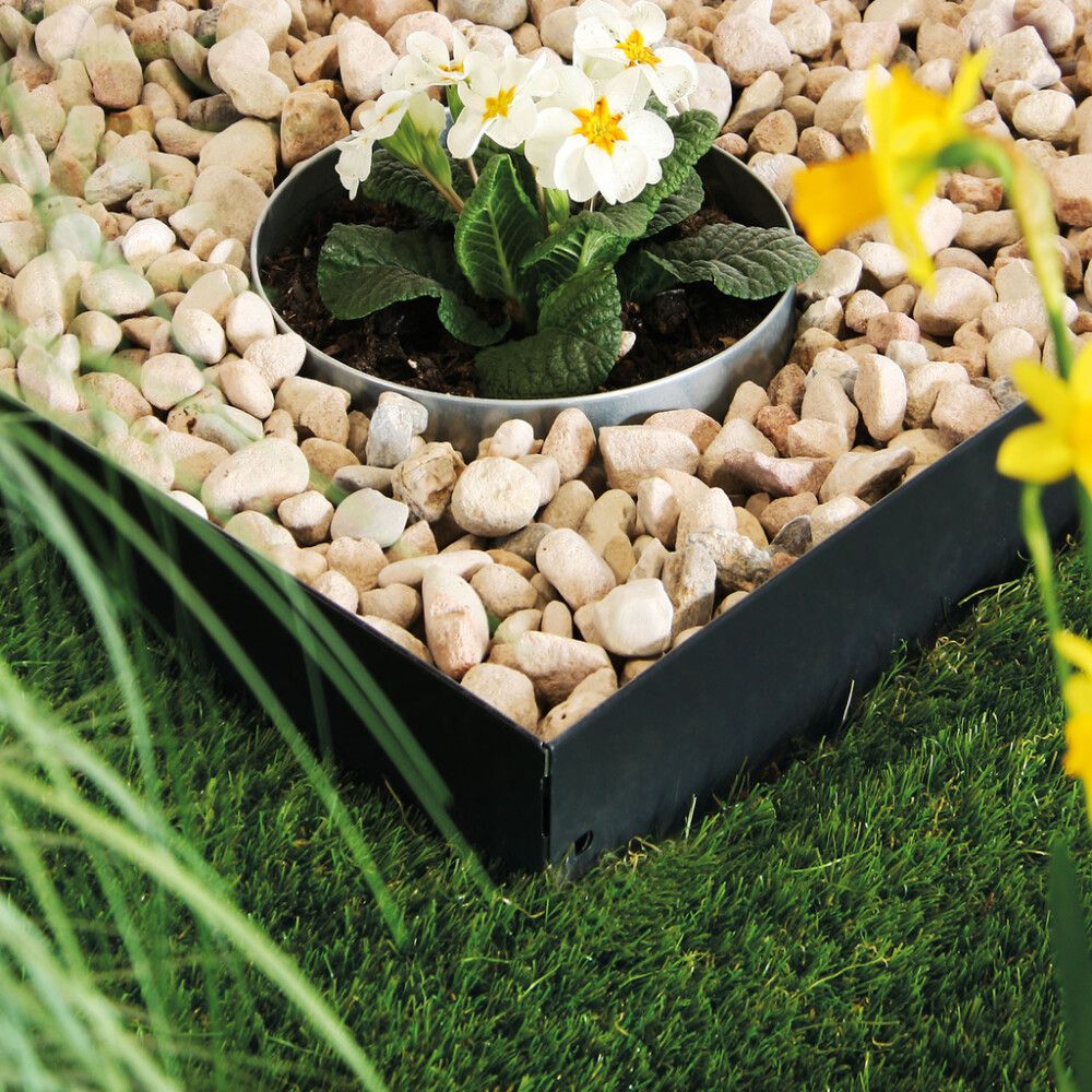 Beðkantur 13x115cm dökkgrár Bellissa