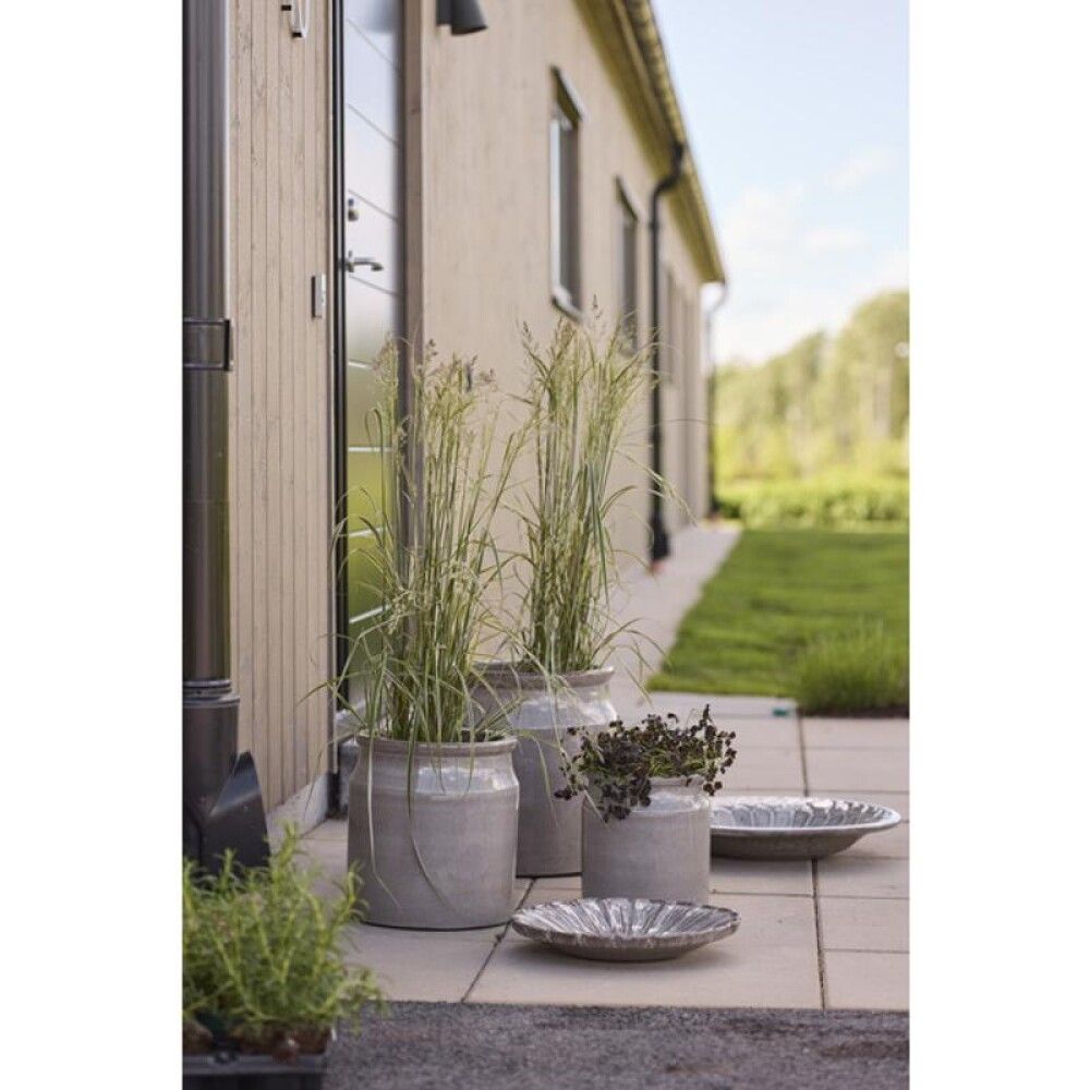 Undirskál 35x5cm grátt