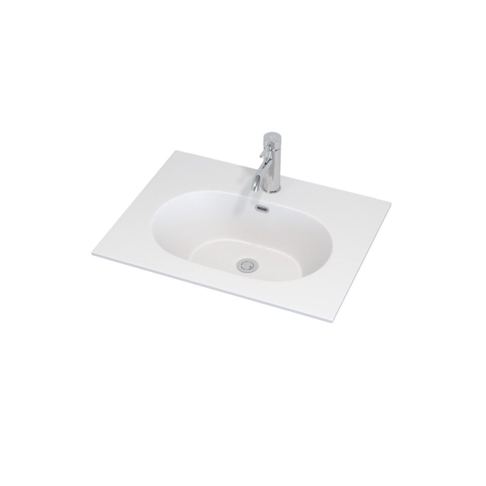 Handlaug 60x46 cm Svanholm Rendalen matt hvít