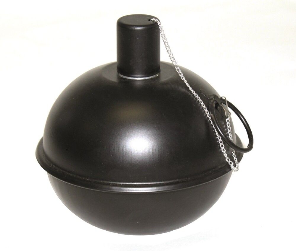 Kyndill olíufylltur Tumble Touch 20 cm svartur