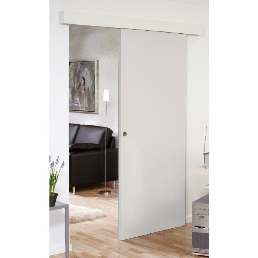 Rennihurðarhlíf og braut Swedoor fyrir allt að 91cm hurð