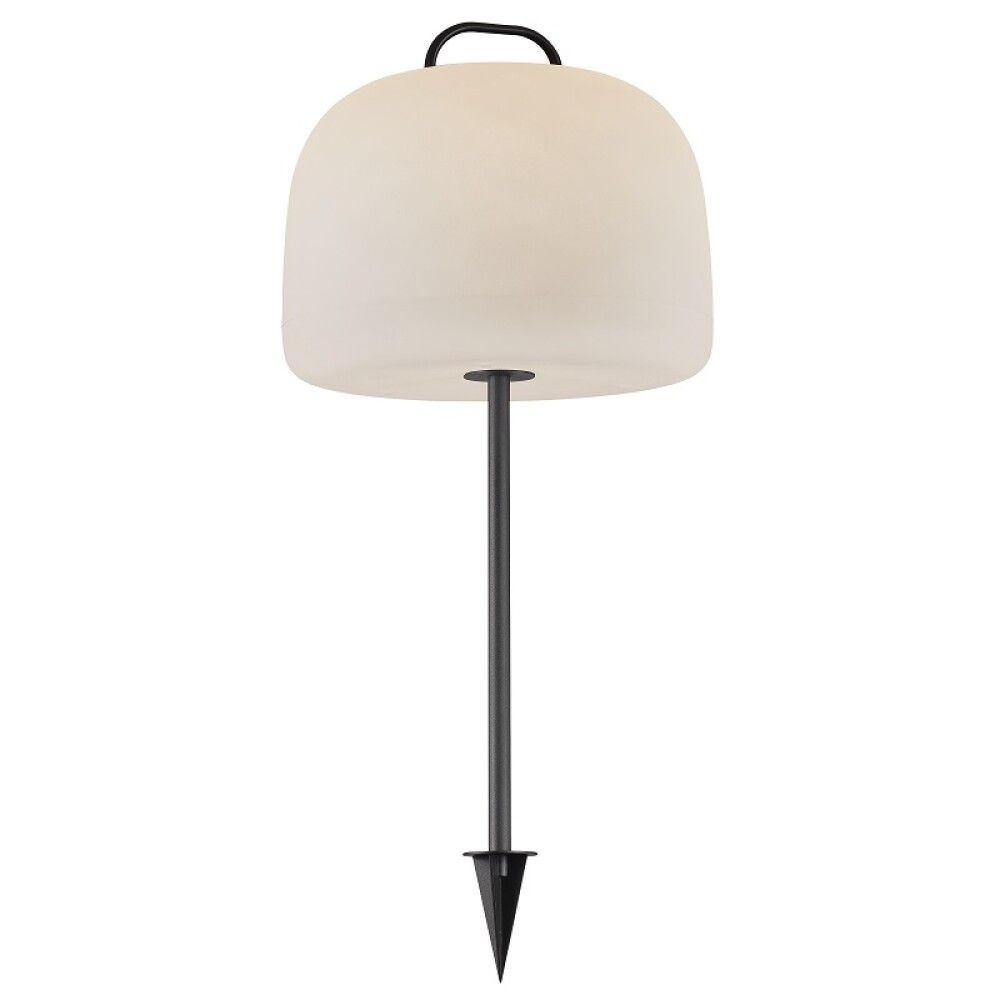 Garðljós með spjóti Kettle svart 52 cm