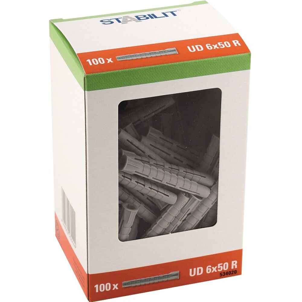 Múrtappi 6x50mm Stabilit R 100stk