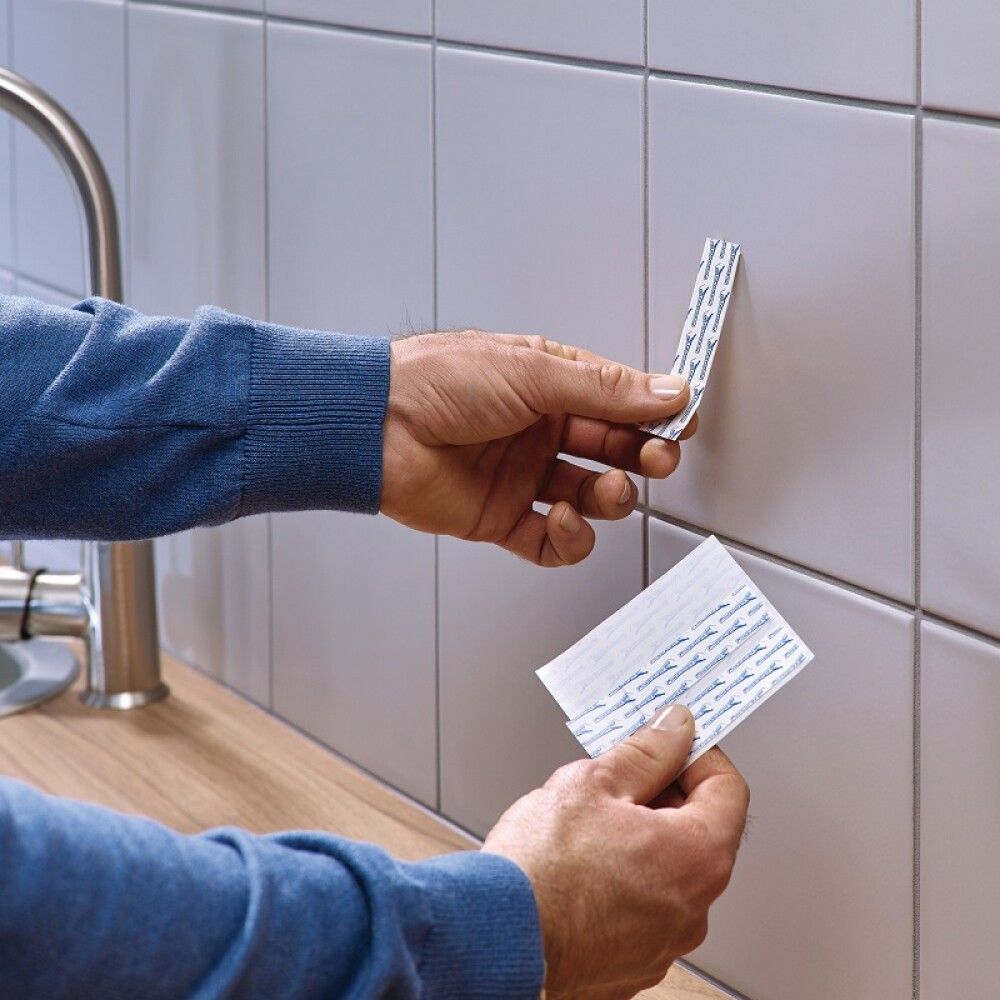 Veggfesting á flísar og málm stillanleg límd Tesa 3kg 2stk