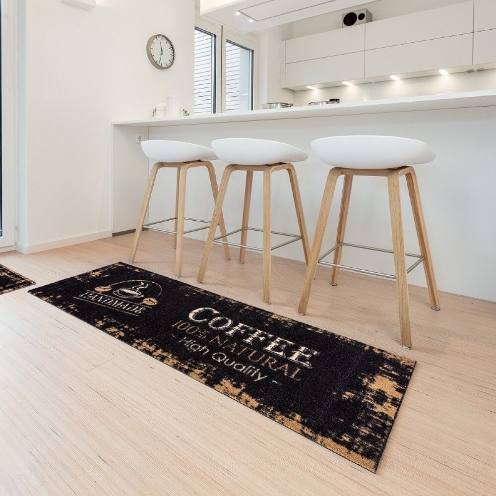 Dyramotta 150x50cm Miabella Coffee svört