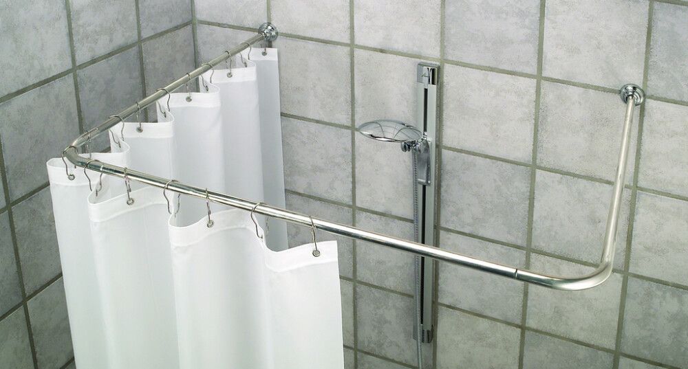 Stöng fyrir sturtuhengi Universal Debel króm