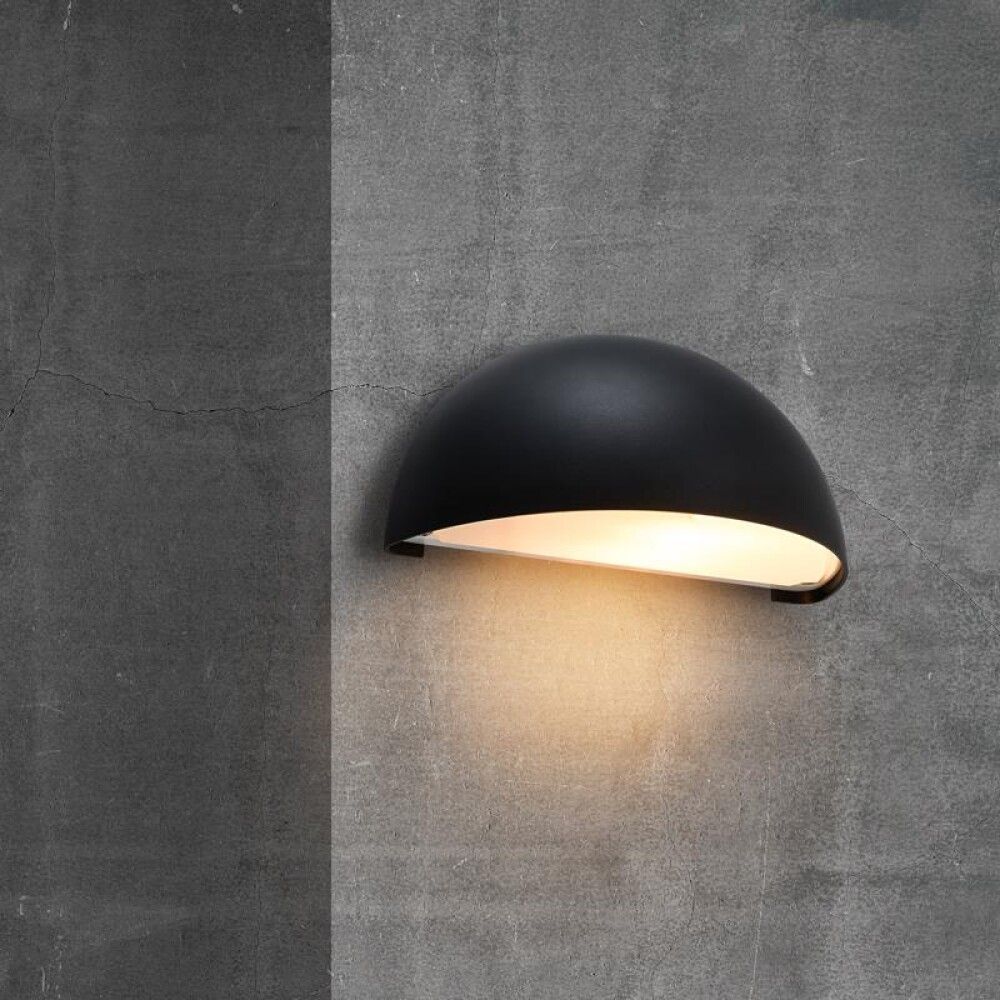 Veggljós E14 Scorpius svart 20 cm