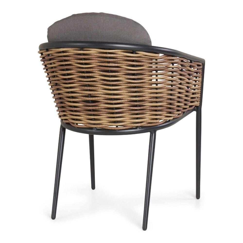 Garðstóll Sunfun Josefine grár/brúnn