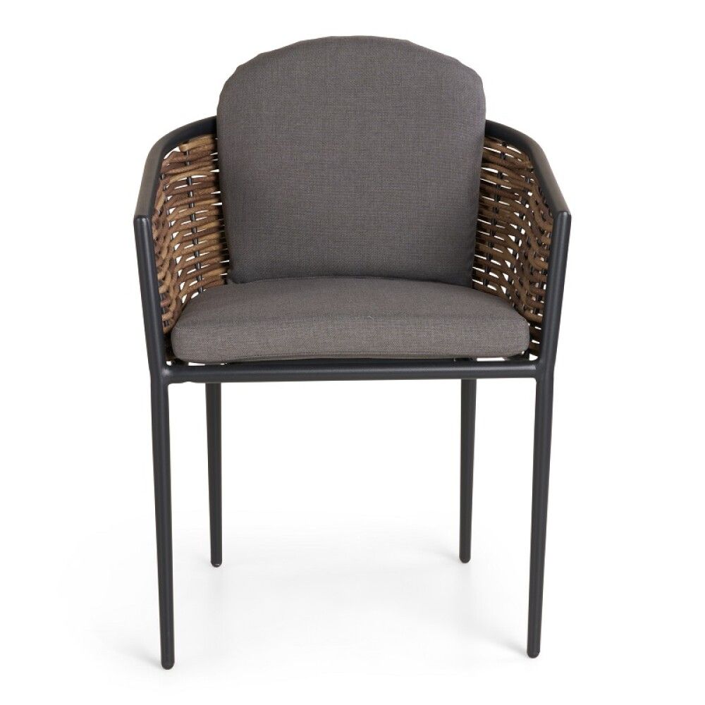 Garðstóll Sunfun Josefine grár/brúnn