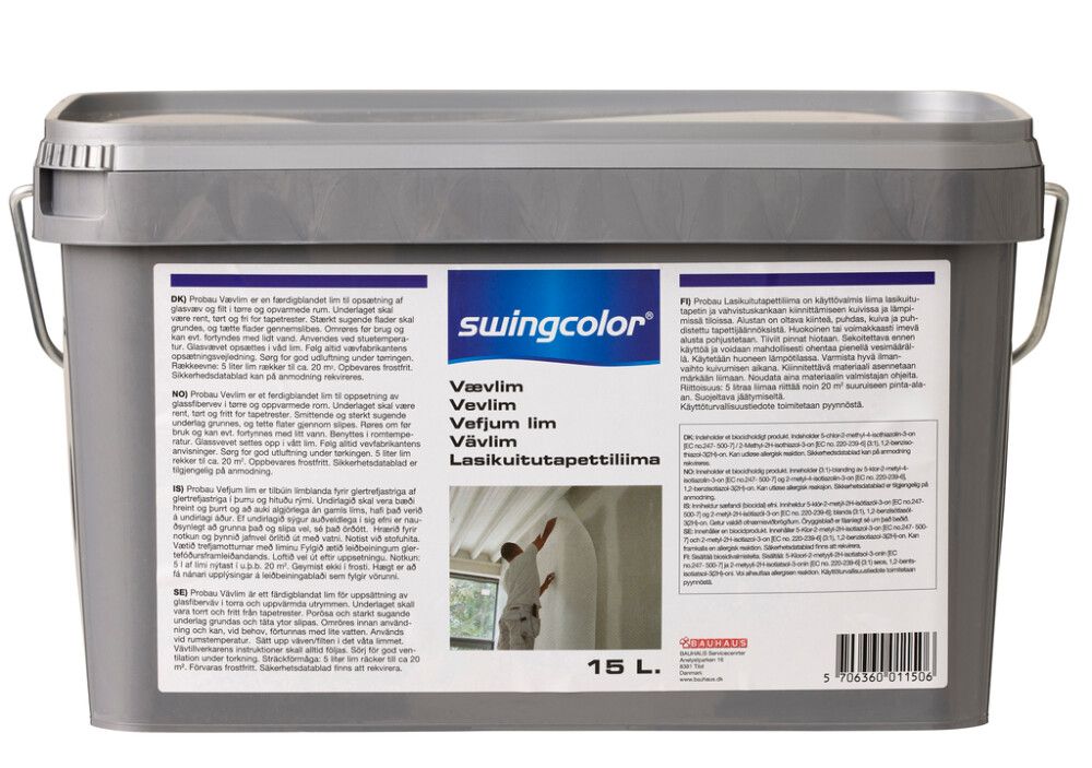 Veggfóðurslím 15L SwingColor