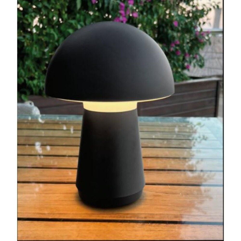 Borðlampi 21,5cm touch IP44 svartur