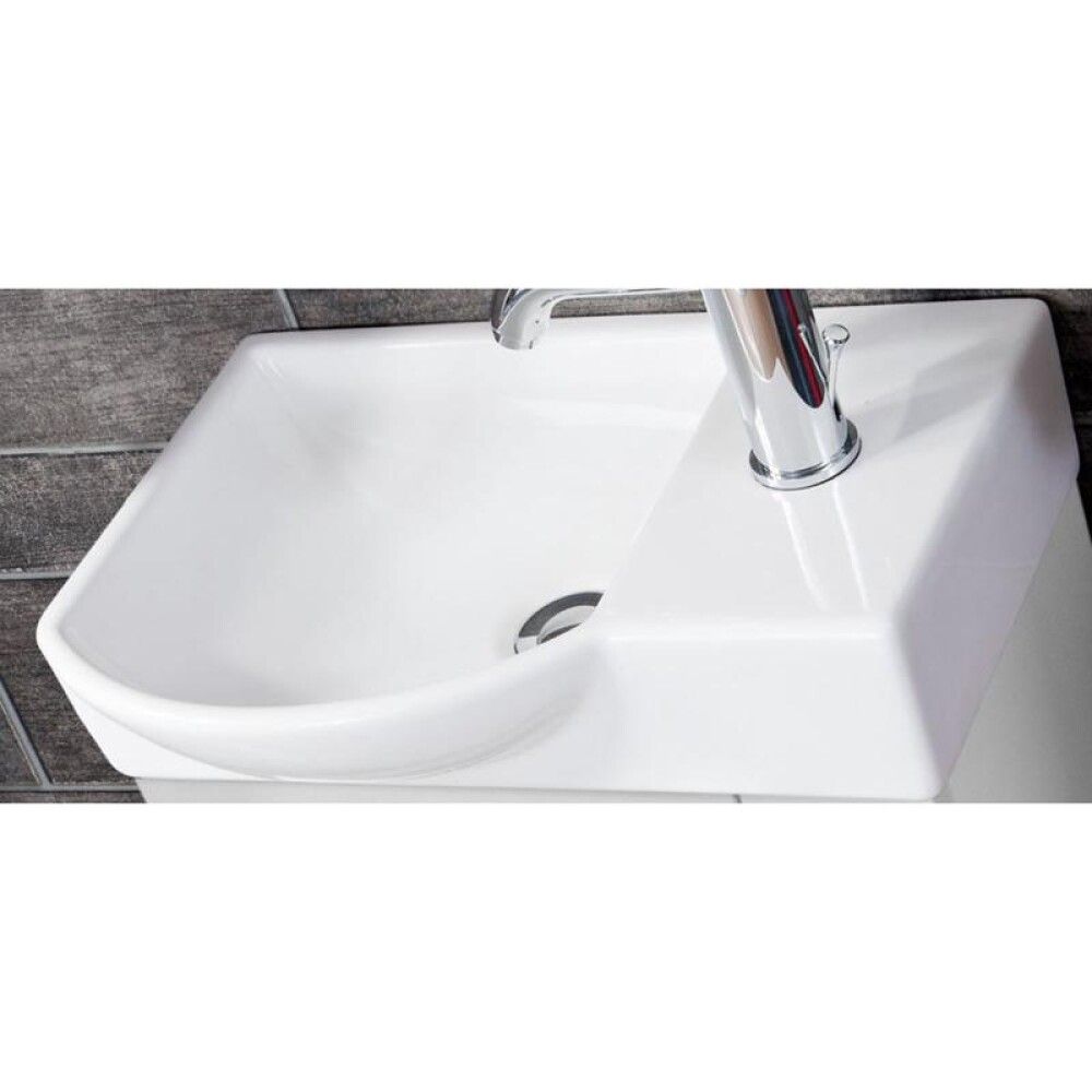 Handlaug vinstri32x45,5x14,5cm Camargue Stella hvít