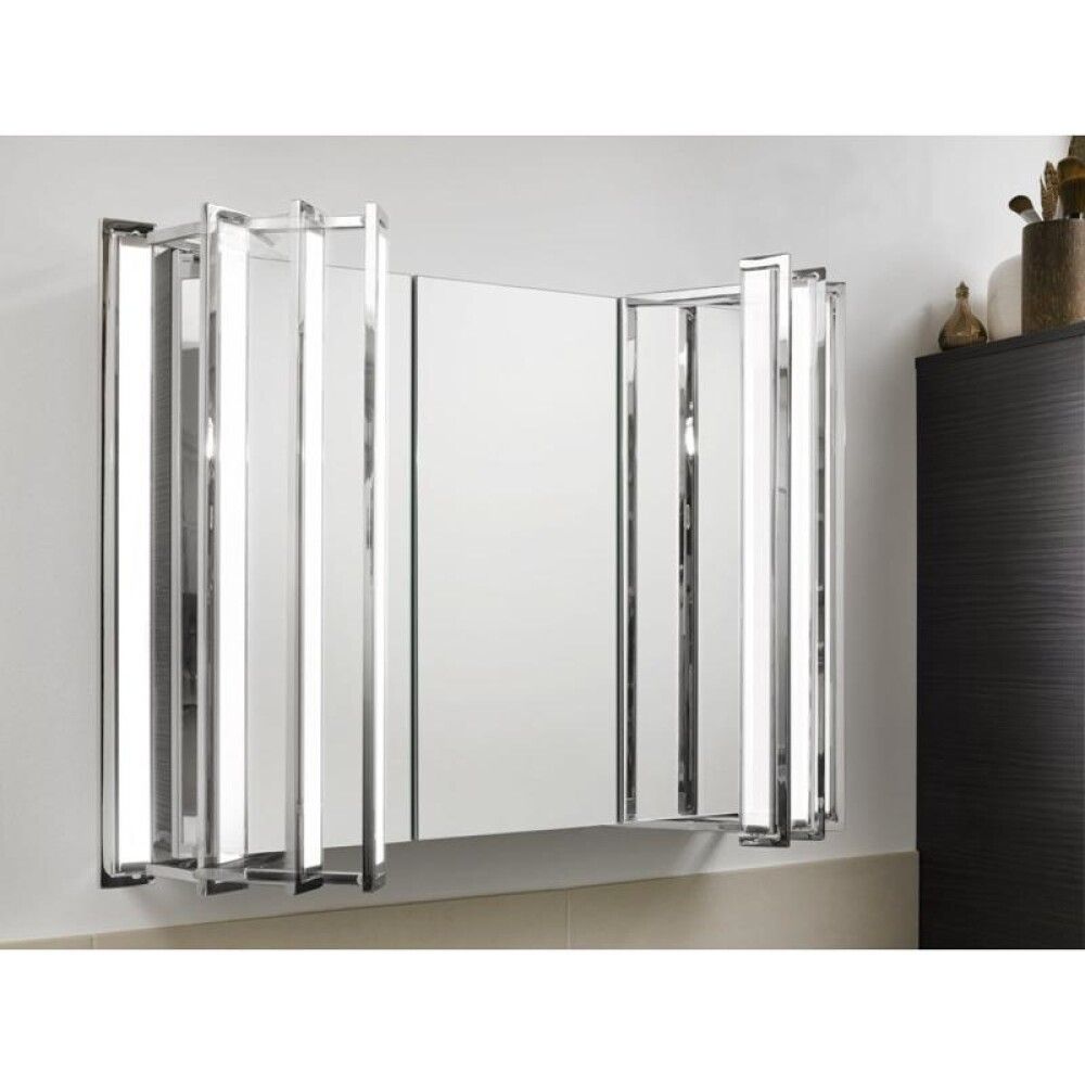 FLEXILIGHT SPEGILSKÁPUR 80X60X13,6 HVÍTU