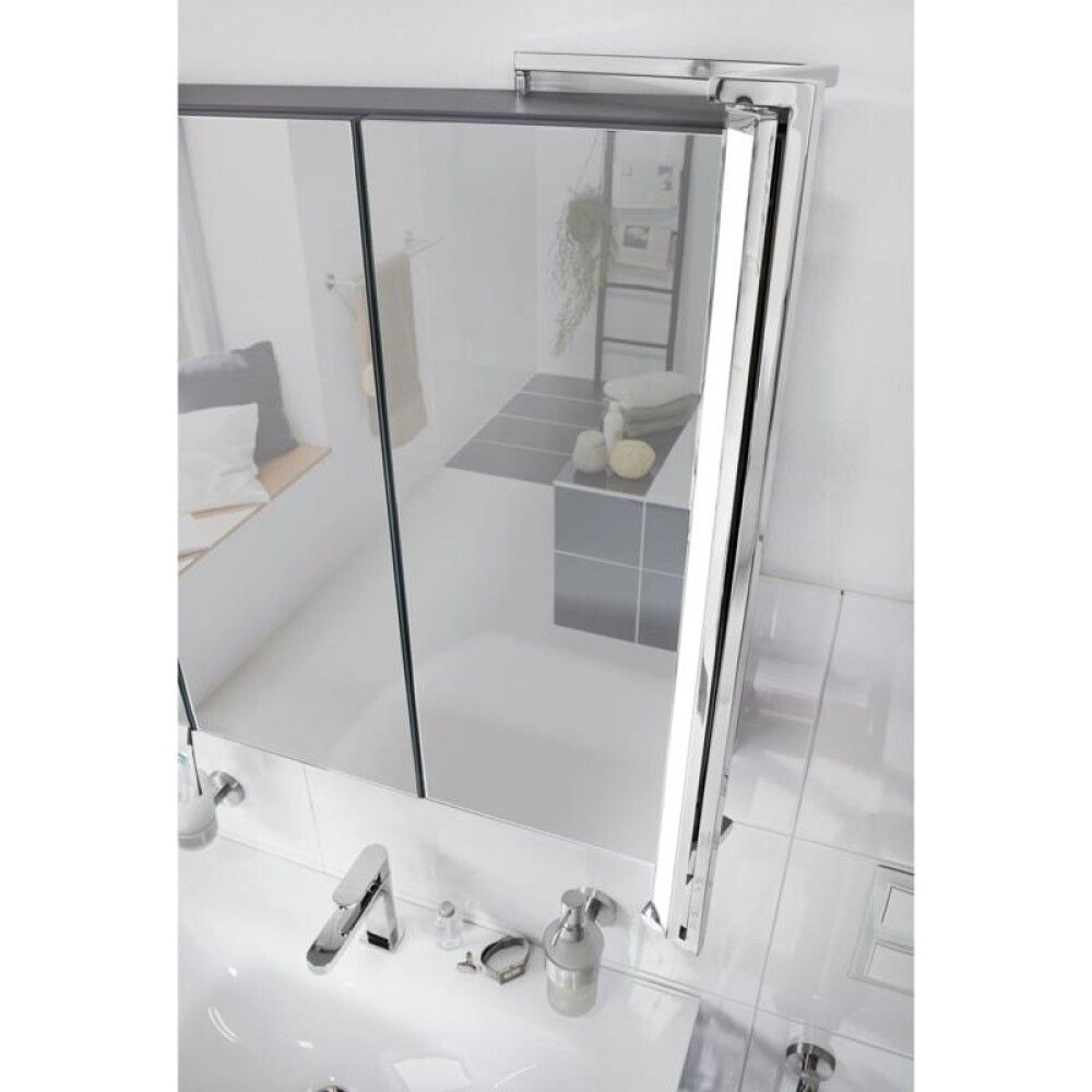 FLEXILIGHT SPEGILSKÁPUR 80X60X13,6 HVÍTU