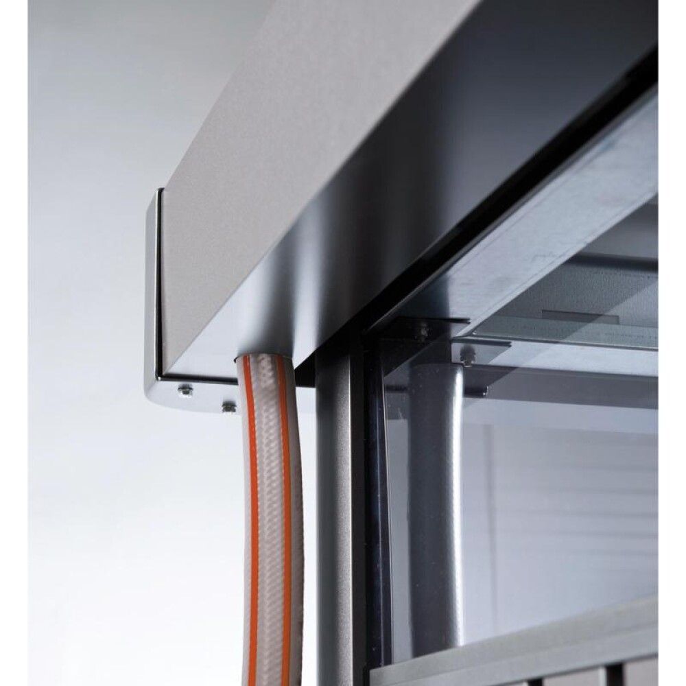 Geymsluskúr 3,33m² Highline H1 dökkgrár einföld hurð