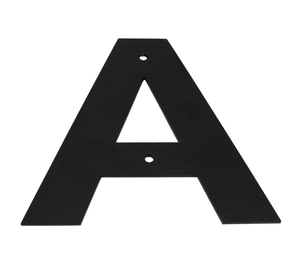 Húsnúmer bókstafur A Allux 10 cm svart