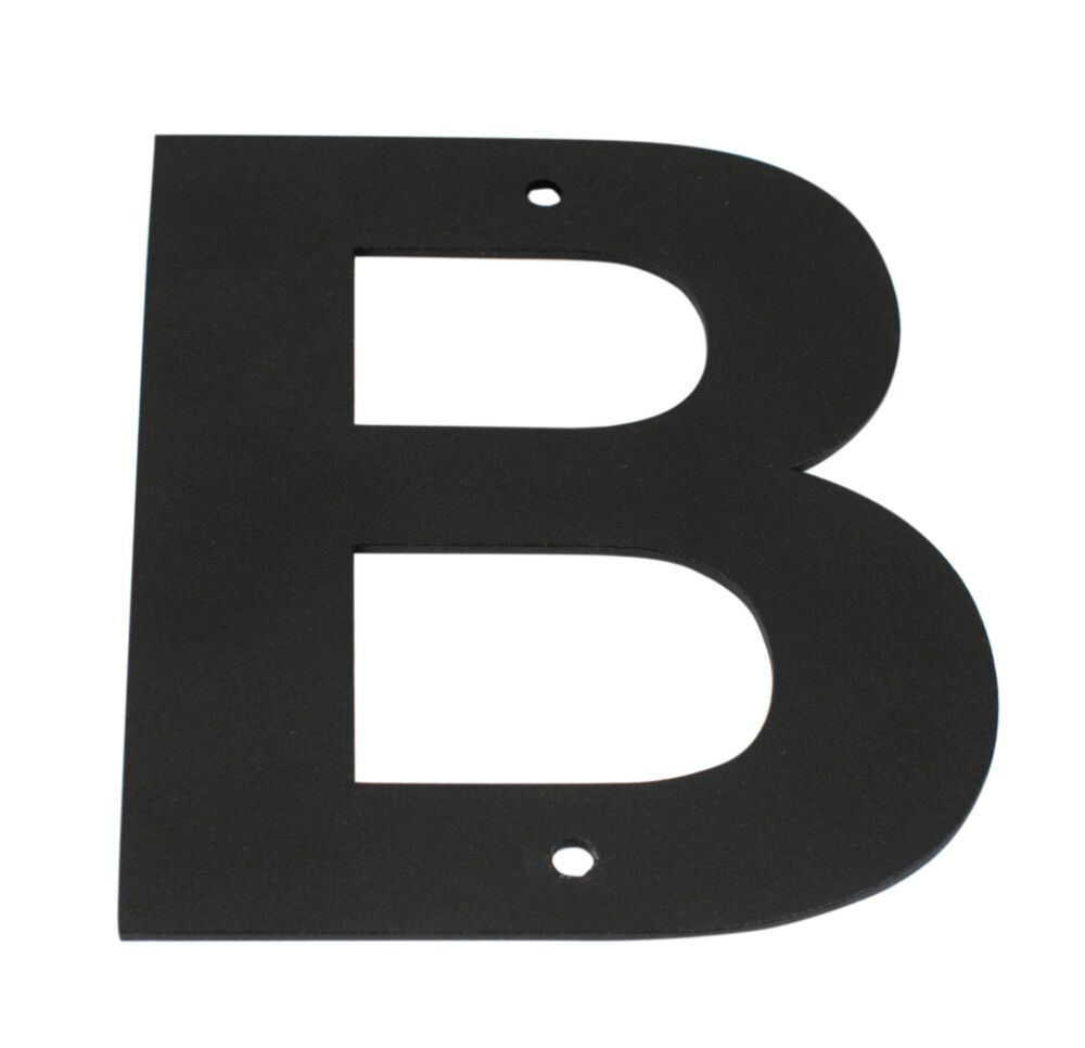 Húsnúmer bókstafur B Allux 10 cm svart