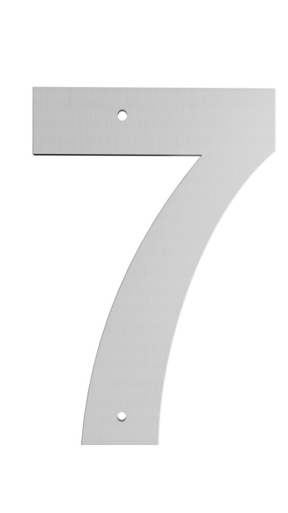 Húsnúmer nr. 7 Allux 18 cm galv.