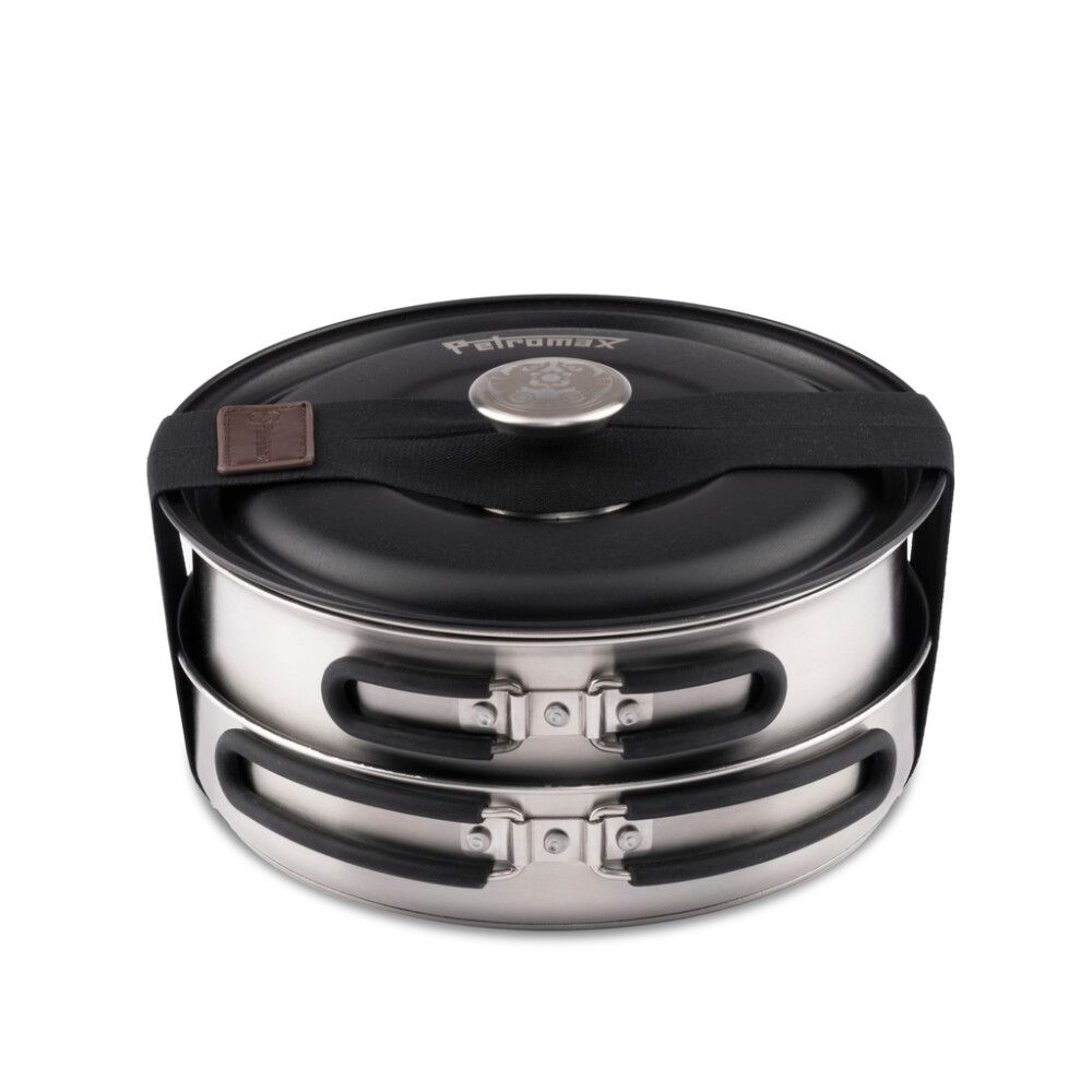 Pottasett Dimego með loki Petromax ryðfrítt stál