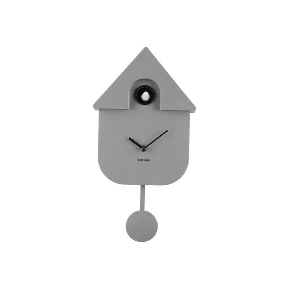 Veggklukka Moderne Cuckoo 41cm grá