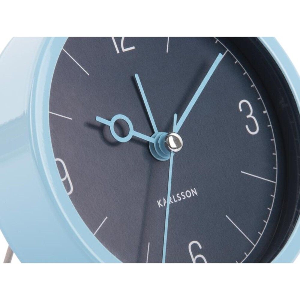 Vekjaraklukka Monocle Ø9,2cm blá