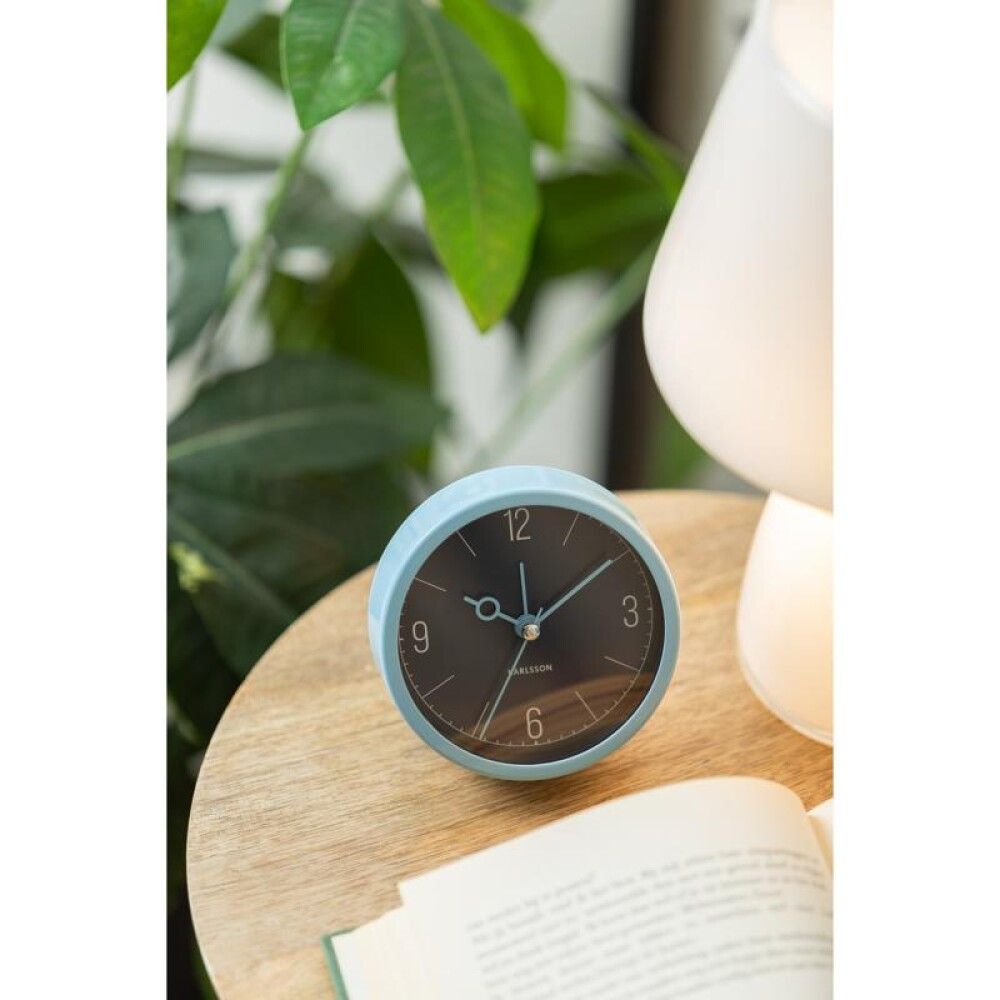 Vekjaraklukka Monocle Ø9,2cm blá