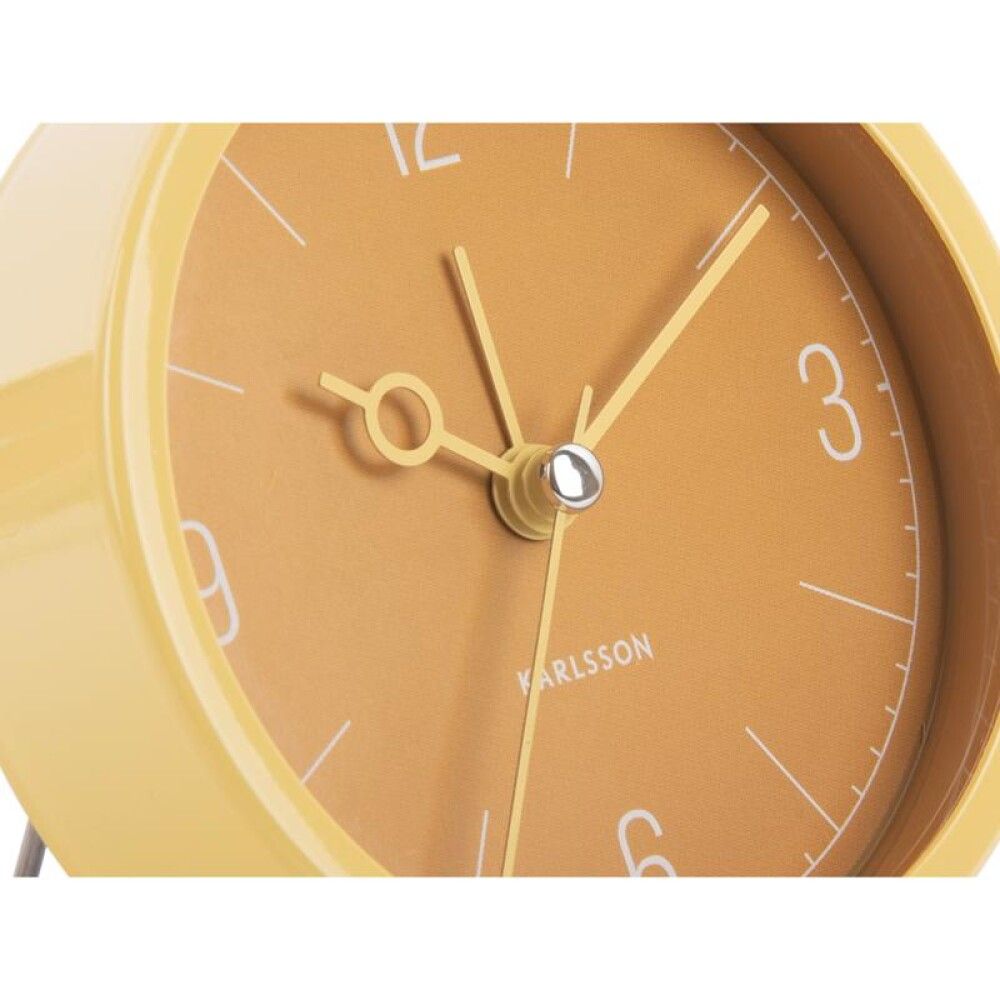 Vekjaraklukka Monocle Ø9,2cm gul
