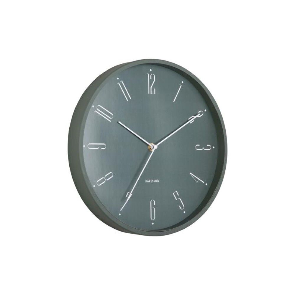 Veggklukka Regal tal Ø30cm græn