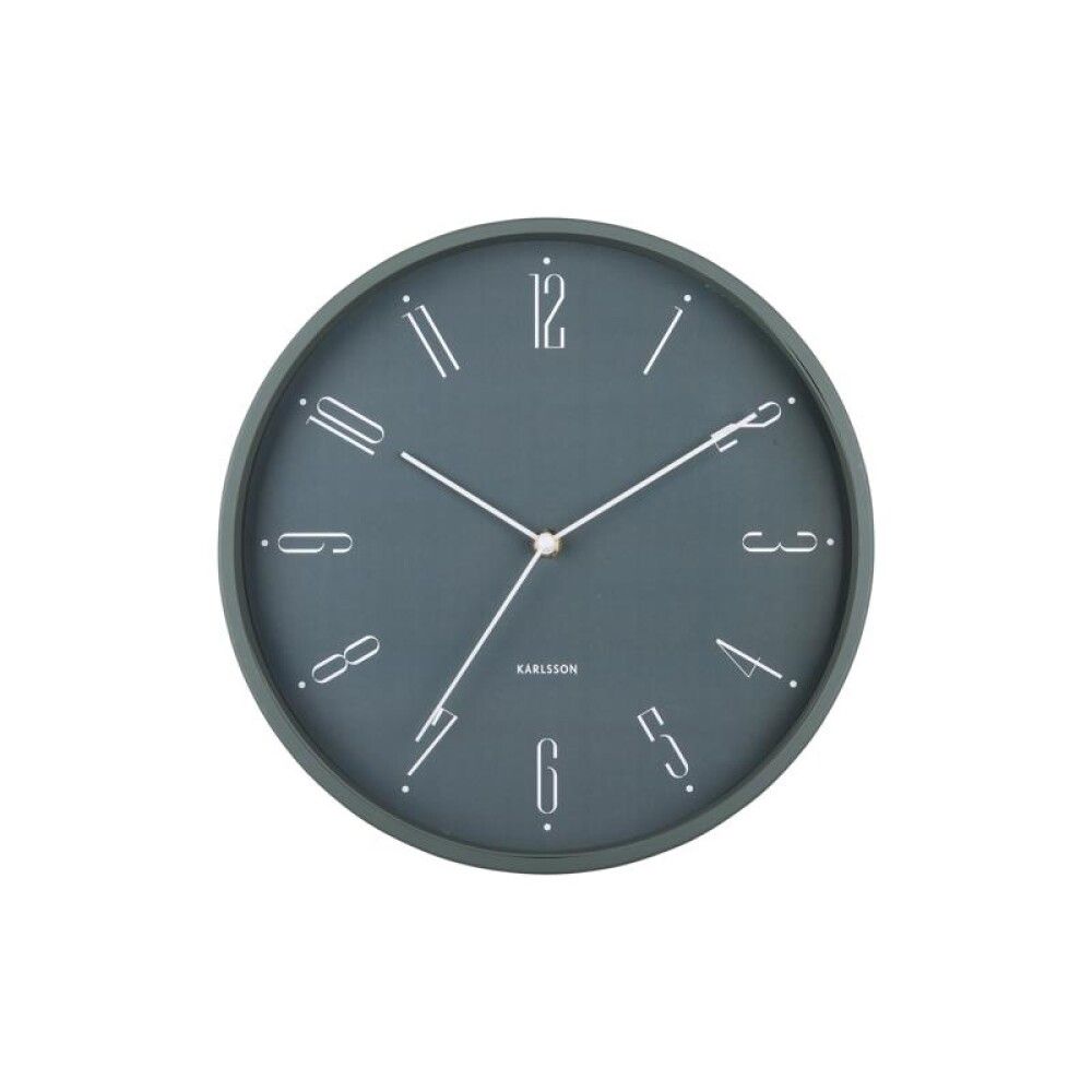 Veggklukka Regal tal Ø30cm græn