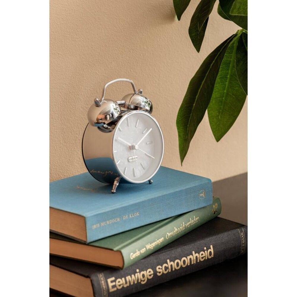 Vekjaraklukka Pearl Glow Ø8cm króm