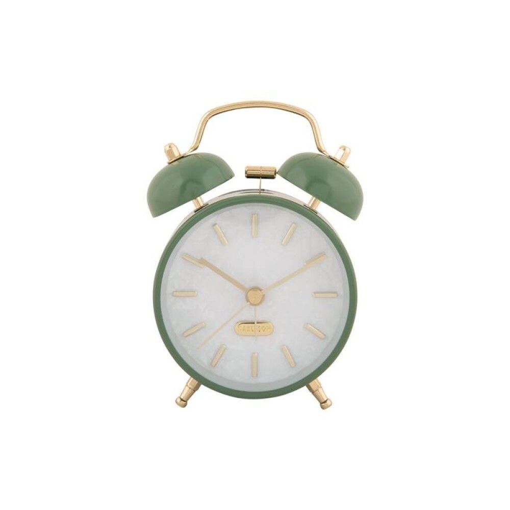 Vekjaraklukka Pearl Glow Ø8cm græn