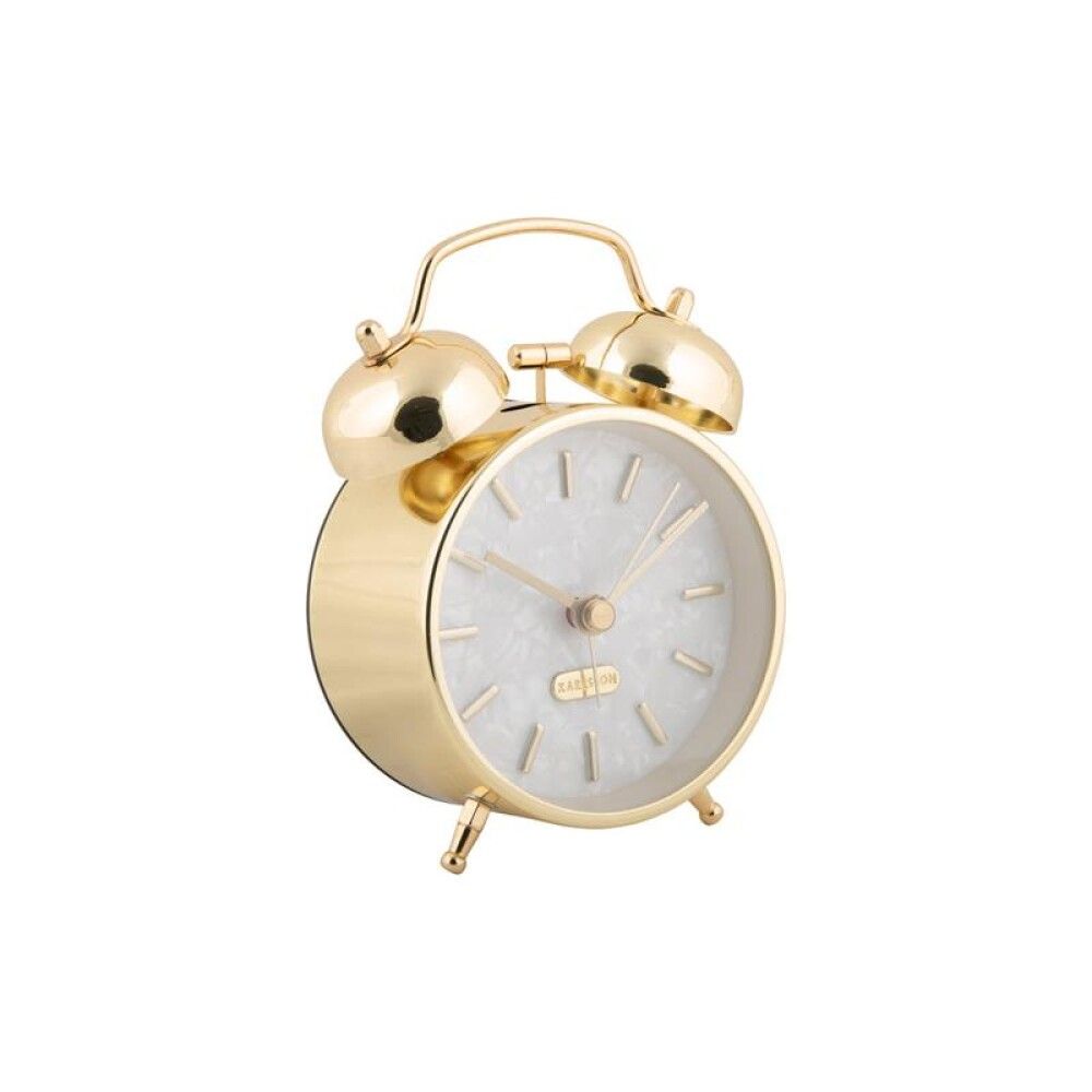 Vekjaraklukka Pearl Glow Ø8cm gyllt