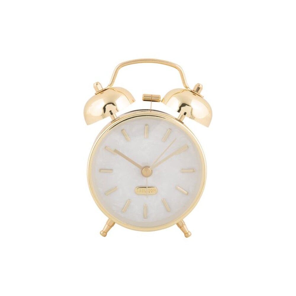 Vekjaraklukka Pearl Glow Ø8cm gyllt