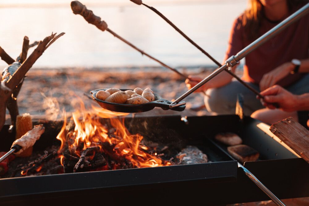 Brauðspjót tré/steypujárn 70-107cm Petromax