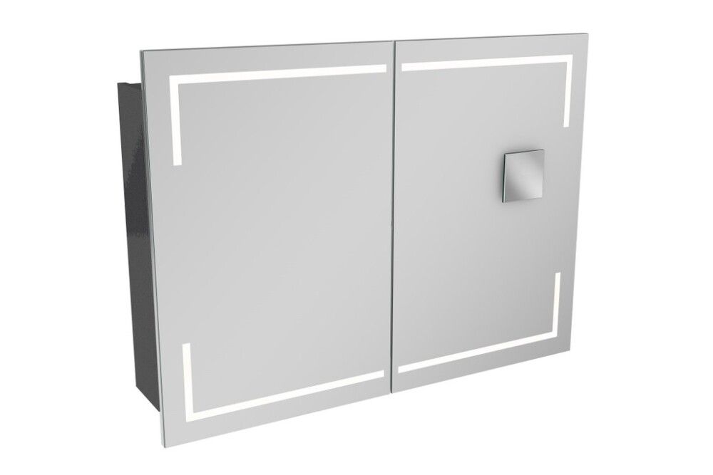 Speglaskápur 100x74cm Stella Camargue grár