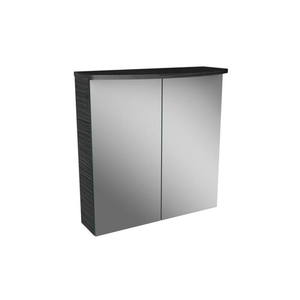 Speglaskápur LED 600x702x155 mm Camargue dökk eik