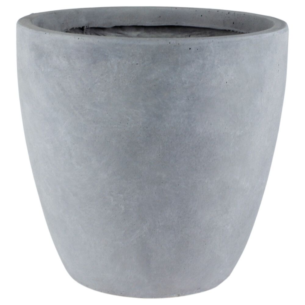 Útiblómapottur fiber Ø36x48cm Scan-Pot ljós grár