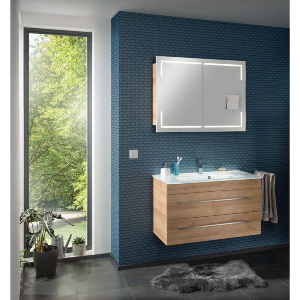 Handlaugaskápur 44x119,2x63cm Camargue Riva dökkgrár