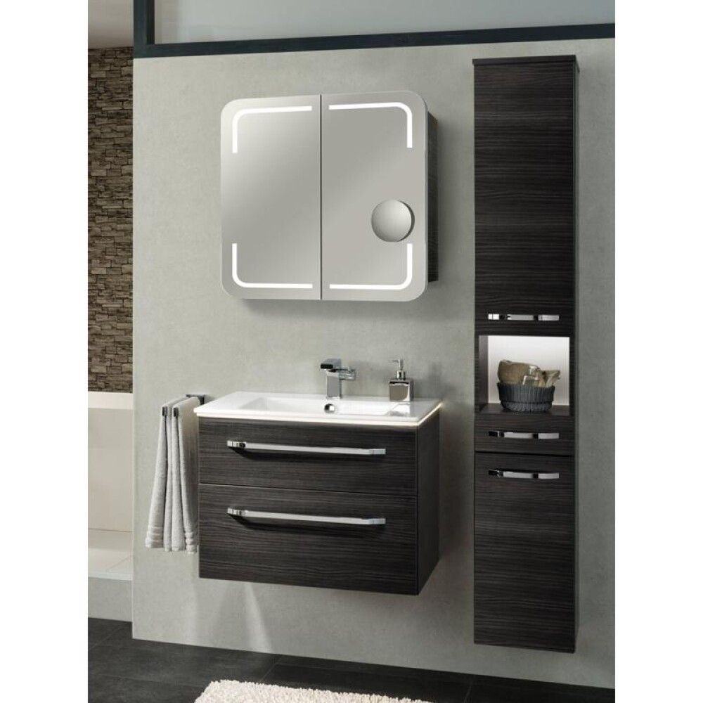 Handlaugaskápur 48,9x69,4x51,8cm Camargue Riva dökk brún