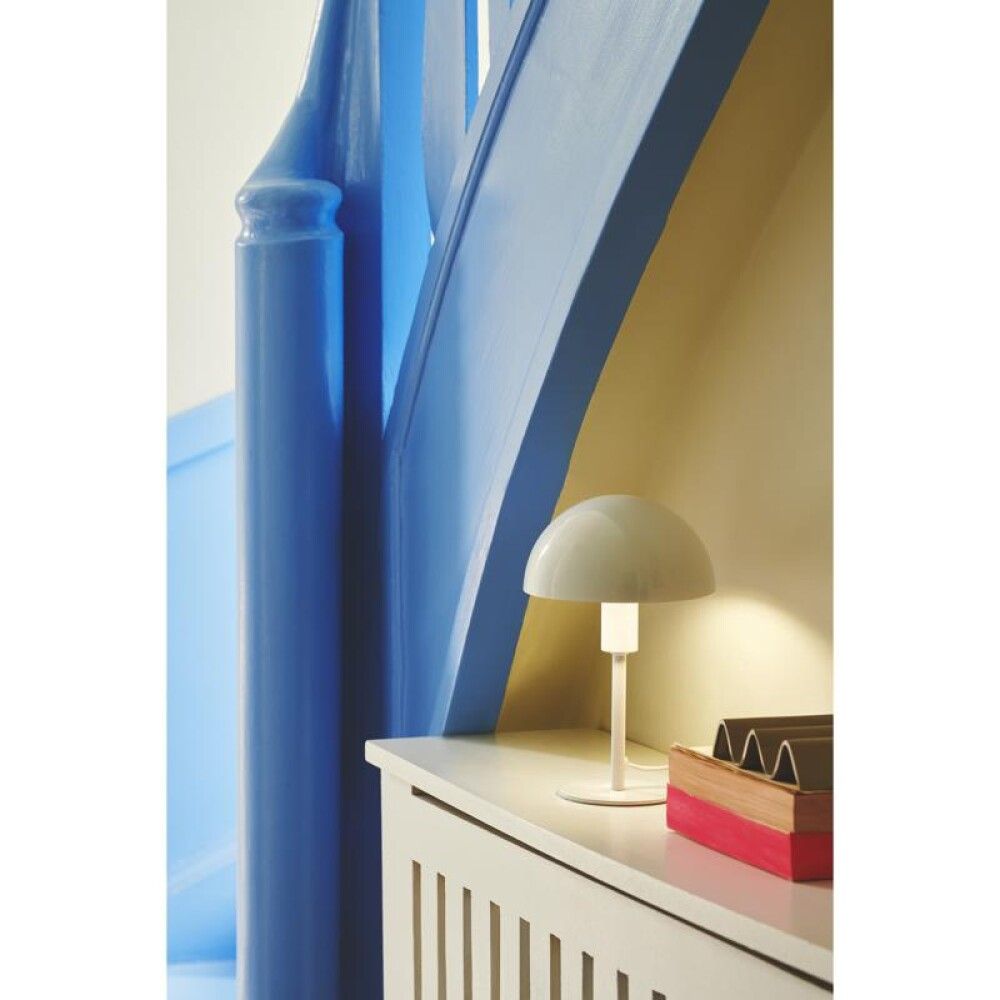 Borðlampi E14 Ellen Ø16x25cm hvítur