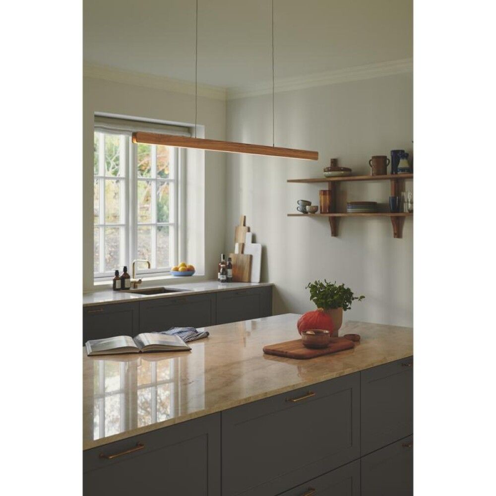 Hangandi ljós LED Ilgas 114cm viður