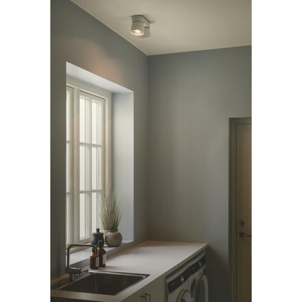 Kastarar 2xGU10 Pitcher 24x11.6cm hvítur