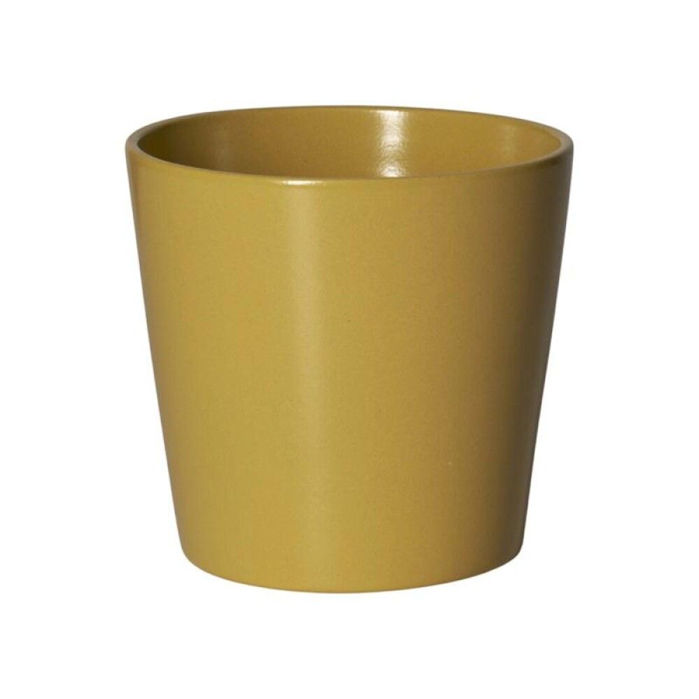 Blómapottur Mynte Ø13,5cm gulur Lauvring