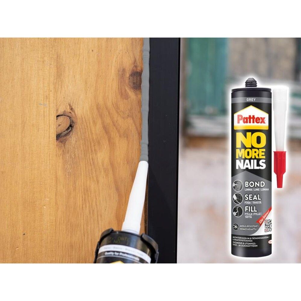 Límkýtti 280ml Pattex No More Nails Bond-Seal-Fill grátt