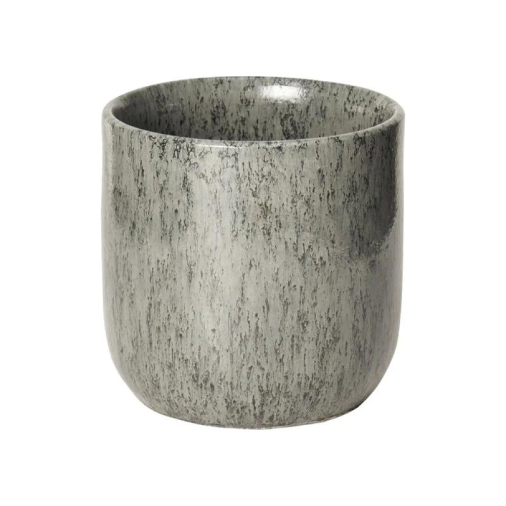 Blómapottur Nuno grár Ø13,5cm Lauvring