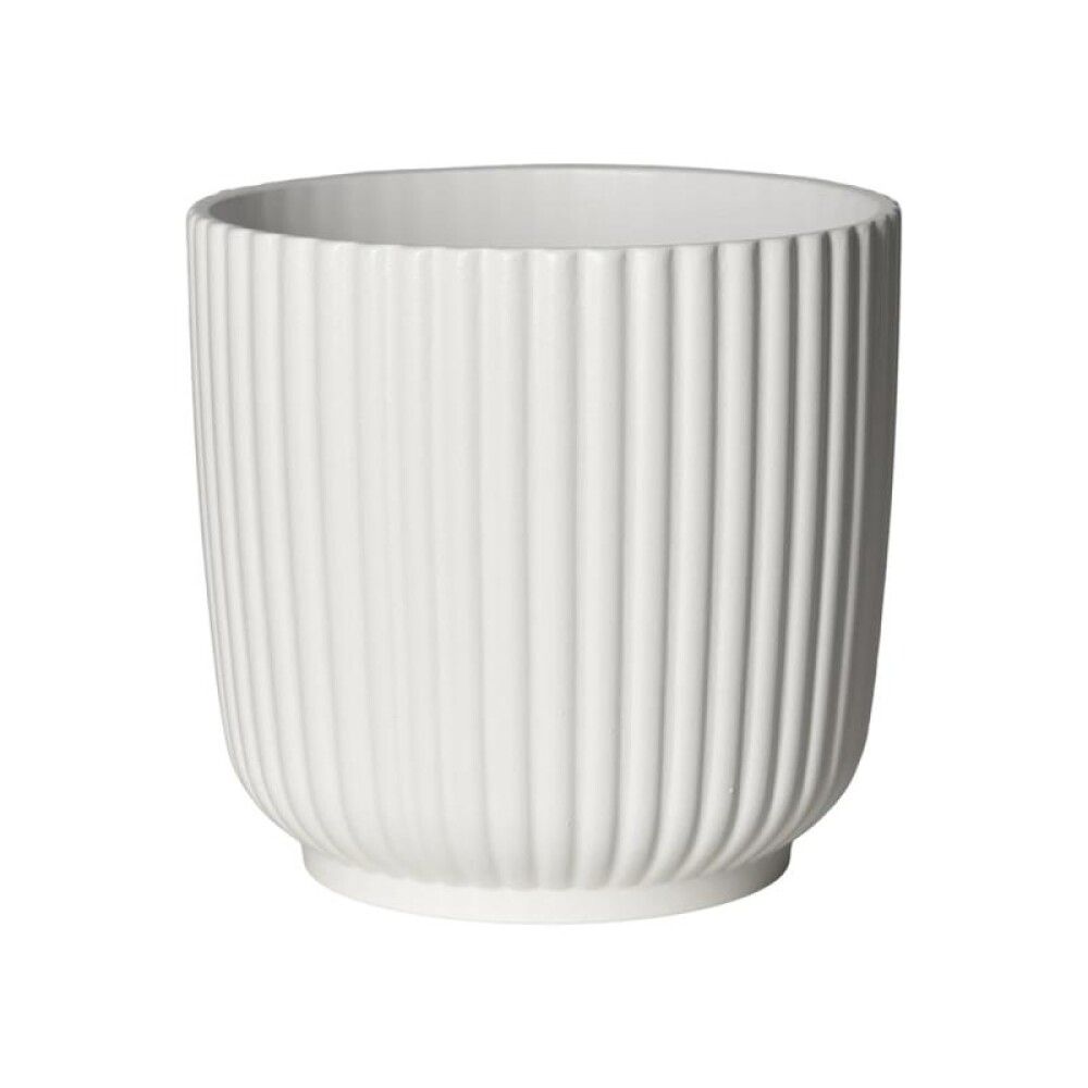 Blómapottur Olivia Ø21cm hvítur Lauvring